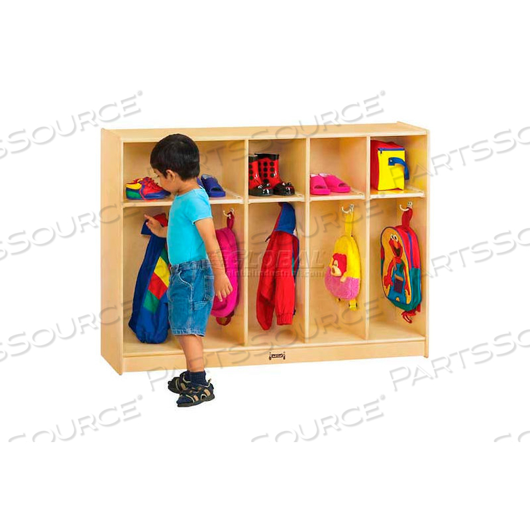 TODDLER COAT LOCKER, 5 WIDE, 48"W X 15"D X 35"H, BIRCH PLYWOOD by Jonti-Craft Inc TODDLER COAT LOCKER, 5 WIDE, 48"W X 15"D X 35"H, BIRCH PLYWOOD by Jonti-Craft Inc