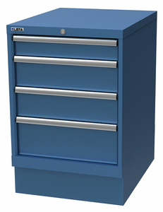CABINET PEDESTAL (4)DRAWER BRT BLUE by Lista