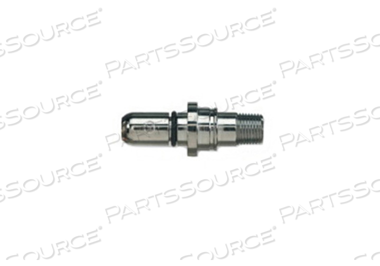 PIPE NIPPLE, BRASS, 1/4 IN MNPT, 200 PSI, CHROME PLATED by Western Enterprises