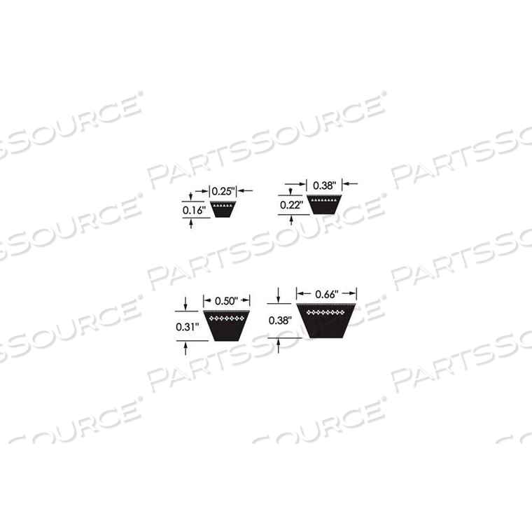 CONTITECH FHP BELT, 4L380 