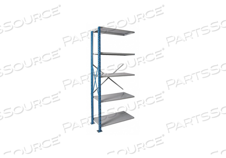 METAL SHELVING OPEN ADD-ON 123 H 5 SHELF by Hallowell