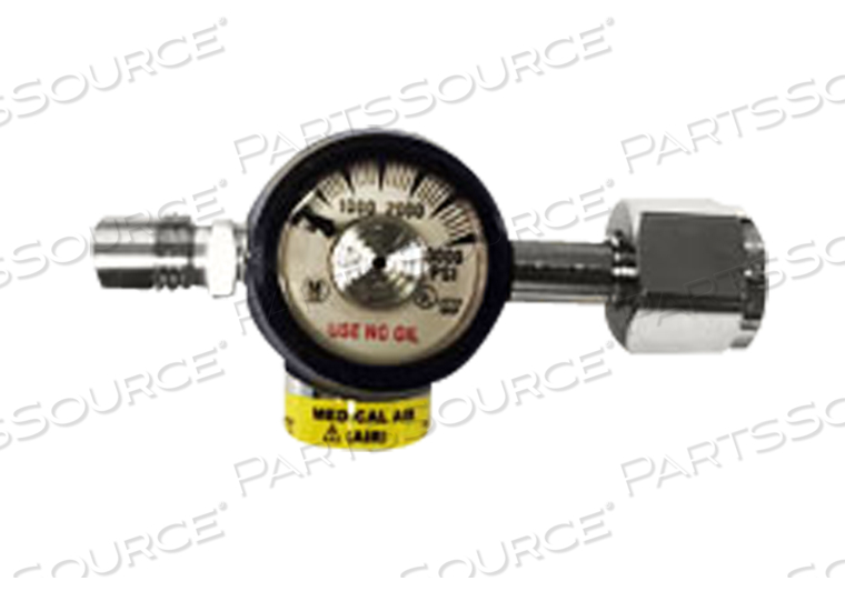 GAS REGULATOR, CGA 346 NUT AND NIPPLE, 50/60 PSI PRESET, MEDICAL AIR by Ohio Medical, LLC