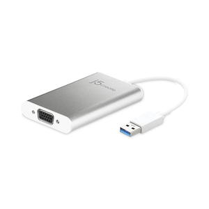 USB TO VGA ADAPTER, 5.91", SILVER/WHITE by j5create