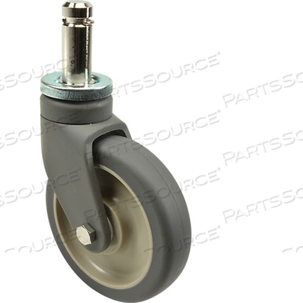 METRO 5PCX 5" POLYURETHANE SWIVEL STEM CASTER FOR METROMAX INDUSTRIAL PLASTIC SHELVING RACKS by Intermetro Industries (Emerson)