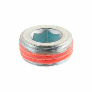STEEL THREADED PLUG WITH M14 X 1.5 TAPERED THREAD W/GPC COATING by J.W. Winco
