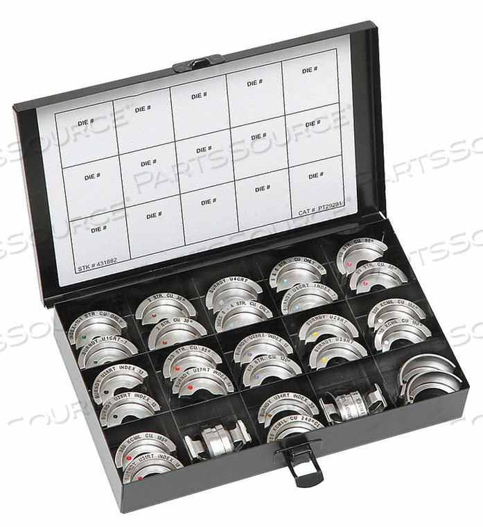 CRIMPING DIE SET U STYLE 12 TONS by Burndy CRIMPING DIE SET U STYLE 12 TONS by Burndy
