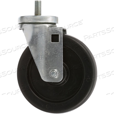 CASTER, STEM, 5", 1/2-13X1"W/O BK 