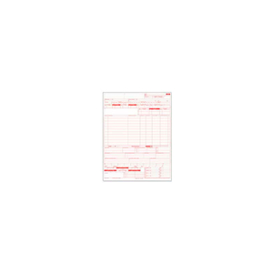 LASER UB-04 CLAIM FORMS, 1-PART, 8-1/2" X 11", WHITE, 2500 FORMS/CARTON by Tops