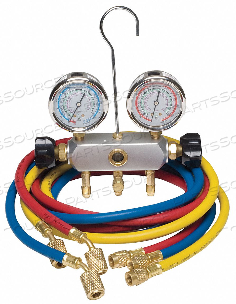 MANIFOLD GAUGE SET 2 VALVE 3 HOSES by DAYTON ELECTRIC MANUFACTURING CO MANIFOLD GAUGE SET 2 VALVE 3 HOSES by DAYTON ELECTRIC MANUFACTURING CO
