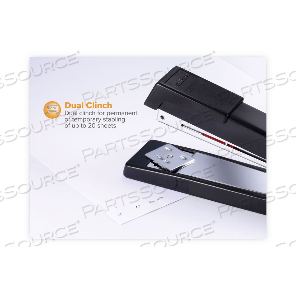 B440 EXECUTIVE FULL STRIP STAPLER, 20-SHEET CAPACITY, BLACK by Bostitch B440 EXECUTIVE FULL STRIP STAPLER, 20-SHEET CAPACITY, BLACK by Bostitch