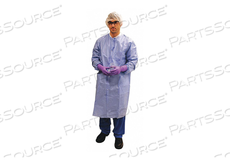 LAB COAT BLUE L PK25 by Kimtech