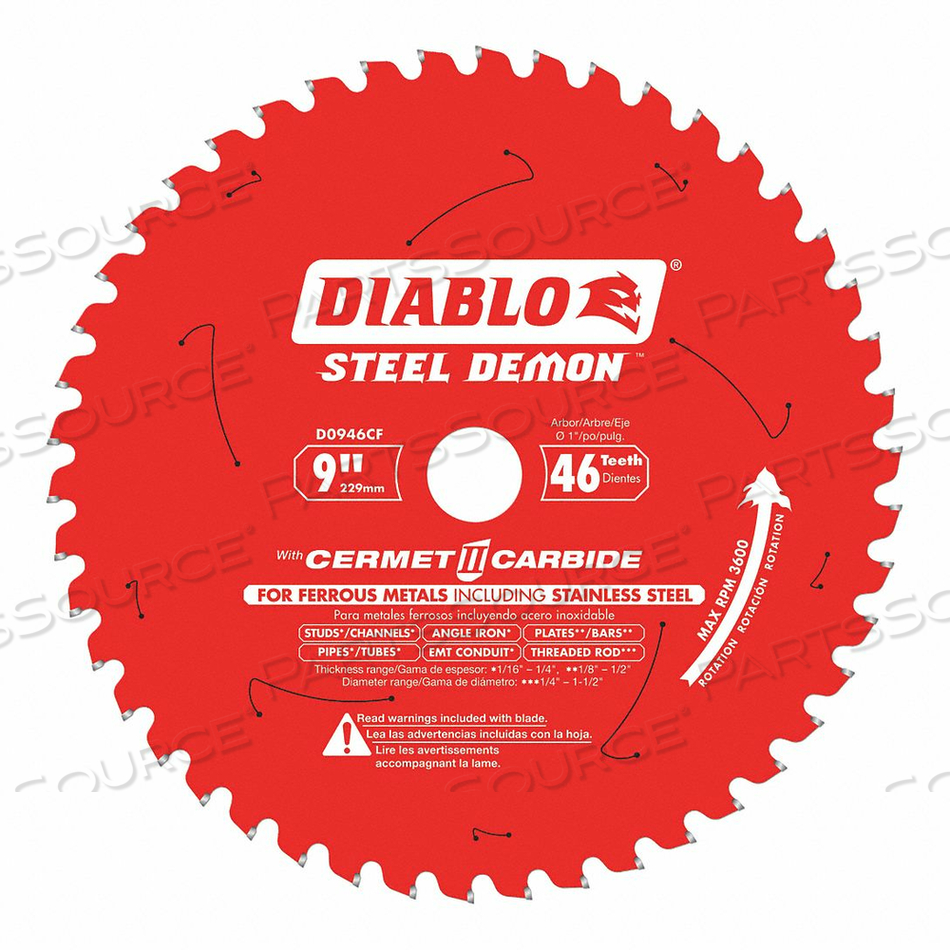 CIRCULAR SAW BLADE BLADE DIA 9 IN. by Diablo