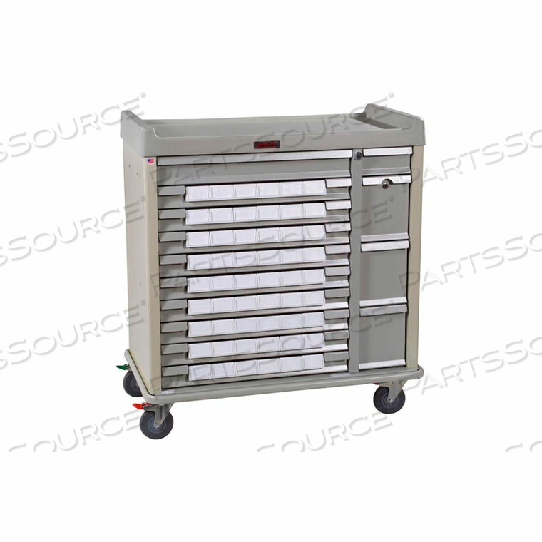 STANDARD LINE MED-BIN MEDICATION CART 54 PATIENT BIN DRAWERS, SAND - SL54BIN3 by Harloff Company, The STANDARD LINE MED-BIN MEDICATION CART 54 PATIENT BIN DRAWERS, SAND - SL54BIN3 by Harloff Company, The