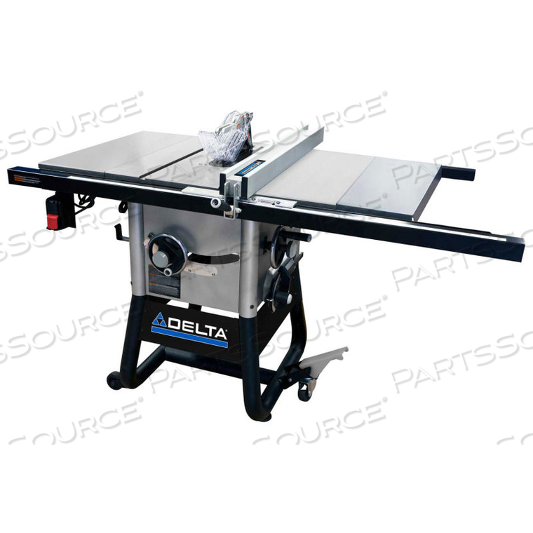 10 IN. LEFT TILT TABLE SAW W/30 IN. RIGHT RIP, CAST IRON WINGS by Delta 10 IN. LEFT TILT TABLE SAW W/30 IN. RIGHT RIP, CAST IRON WINGS by Delta