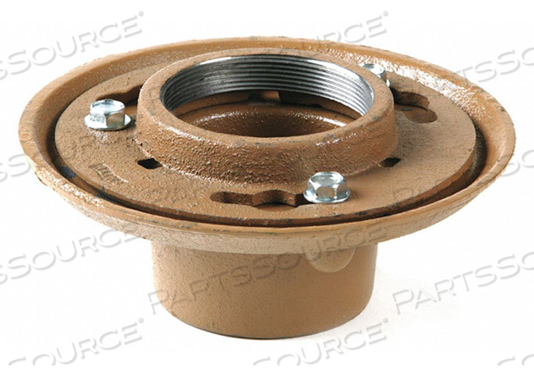 FLOOR DRAIN BODY 2IN PIPE 9IN DIA by Jay R. Smith Mfg. Co