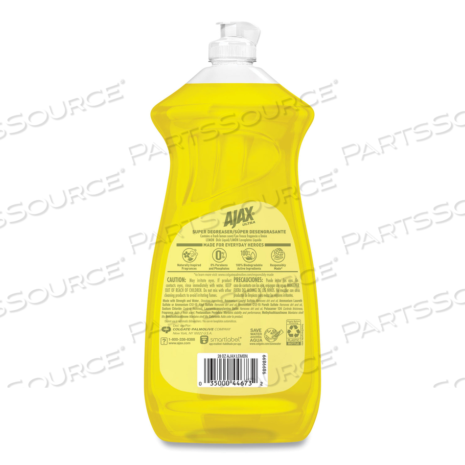 DISH DETERGENT, LEMON SCENT, 28 OZ BOTTLE 