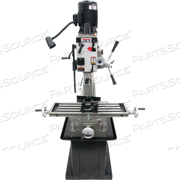 JET JMD-40GHPF GEARED HEAD MILL DRILL WITH POWER DOWNFEED & NEWALL DP500 2-AXIS DRO by Jet