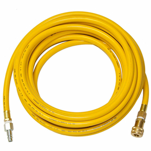 50' X 1/2" BREATHING AIR RATED HOSE, HANSEN FITTINGS by Air Systems International