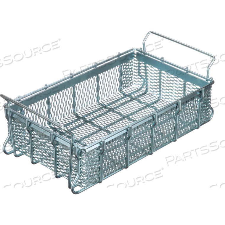 MATERIAL HANDLING BASKET 16"L X 10"W X 3-15/16"H - 0.5" WIRE - PLAIN STEEL by Marlin Steel Wire Products Inc