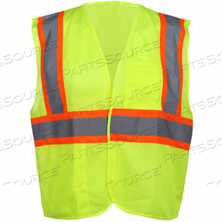 1003 STANDARD CLASS 2 MESH HOOK & LOOP SAFETY VEST, LIME, 2XL by GSS Safety LLC 1003 STANDARD CLASS 2 MESH HOOK & LOOP SAFETY VEST, LIME, 2XL by GSS Safety LLC