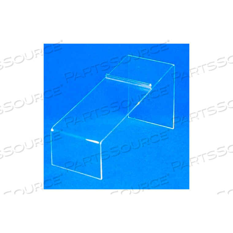 SHOE DISPLAY, 8-1/4" L X 4" H, 3/32" THICKNESS, ACRYLIC, CLEAR by Amko Displays LLC