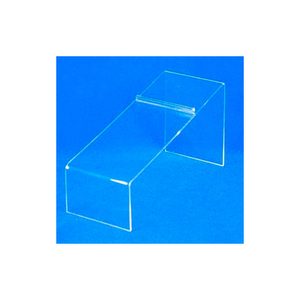 SHOE DISPLAY, 8-1/4" L X 4" H, 3/32" THICKNESS, ACRYLIC, CLEAR by Amko Displays LLC
