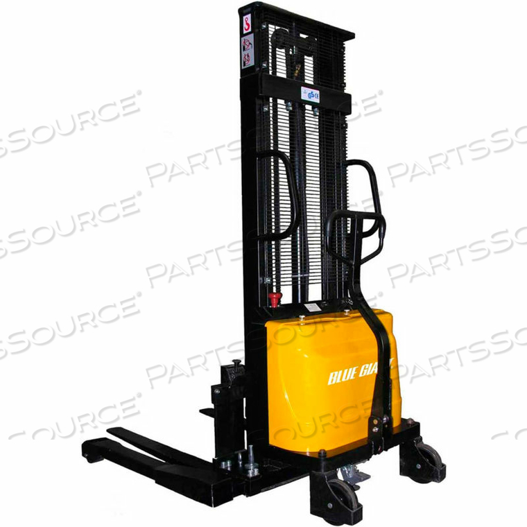 MANUAL PUSH STACKER 2200 LB. CAPACITY - 63" LIFT 42" FORKS 