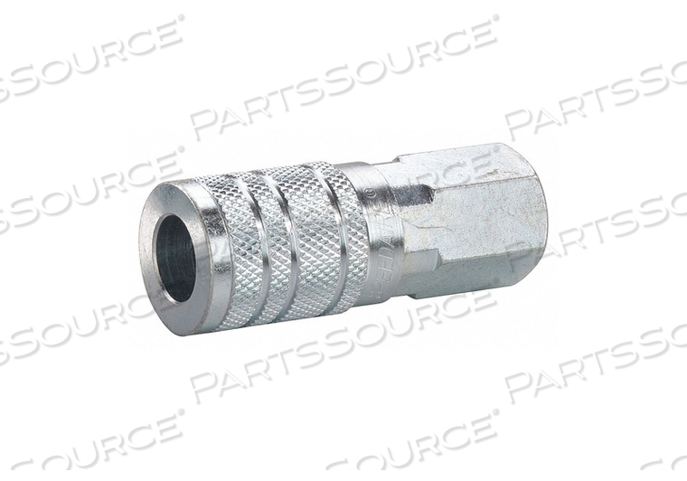 QUICK CONNECT HOSE COUPLING, INDUSTRIAL, STEEL, SOCKET, FEMALE, NPT, COUPLING SIZE 1/2 IN by Speedaire QUICK CONNECT HOSE COUPLING, INDUSTRIAL, STEEL, SOCKET, FEMALE, NPT, COUPLING SIZE 1/2 IN by Speedaire
