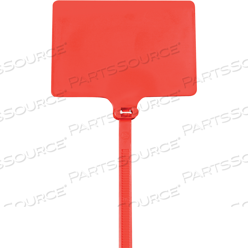 6 L X 25IN W 120LB RED NYLON IDENTIFICATION CABLE TIES by BOX Partners (Box Acquisitions, LLC)