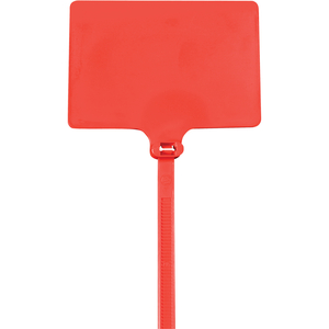 IDENTIFICATION CABLE TIES, 120#, 6", RED, 100/CASE by BOX Partners (Box Acquisitions, LLC)