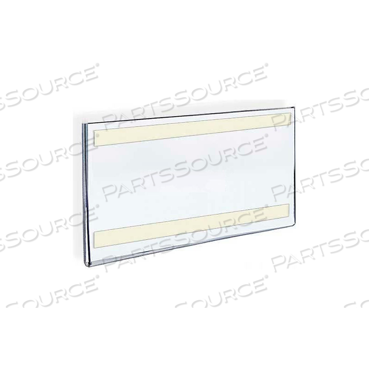 HORIZONTAL WALL MOUNT SIGN HOLDER W/ ADHESIVE TAPE, 14" X 8.5" - PKG QTY 10 by Azar International