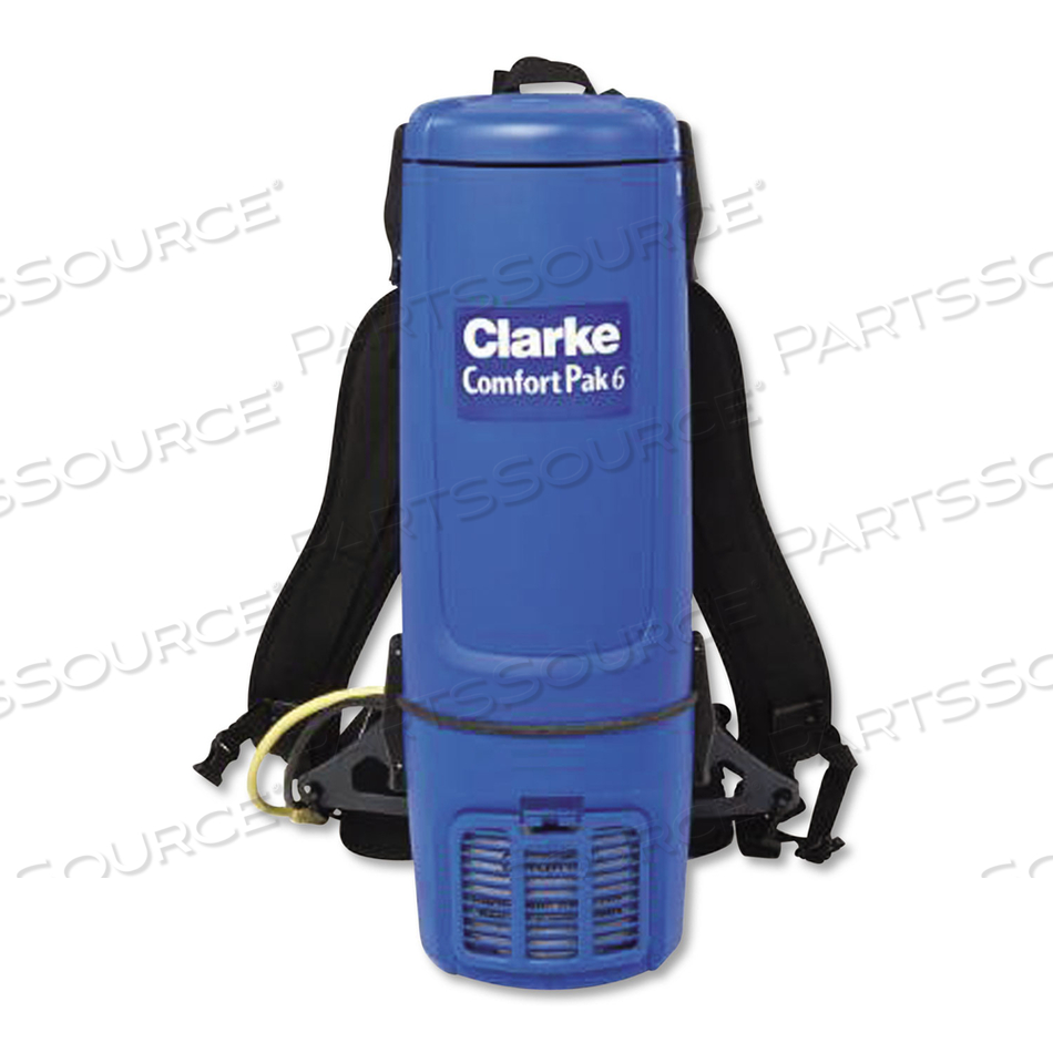 COMFORT PAK BACKPACK VACUUM W/TOOL KIT, 1-1/2 GALLON CAP. by Clarke COMFORT PAK BACKPACK VACUUM W/TOOL KIT, 1-1/2 GALLON CAP. by Clarke