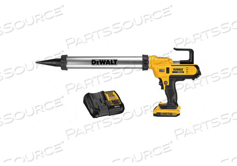 CORDLESS CAULK GUN KIT 20V 20 OZ 24 IN L by DeWalt CORDLESS CAULK GUN KIT 20V 20 OZ 24 IN L by DeWalt