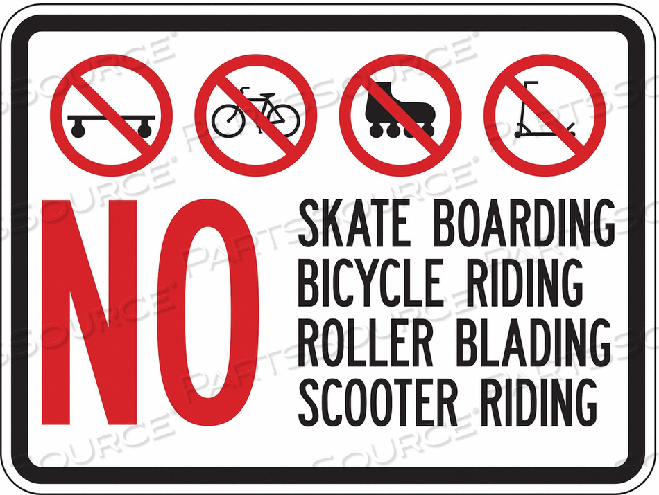 TRAFFIC SIGN 18 X 24IN R AND BK/WHT by Lyle Signs Inc. TRAFFIC SIGN 18 X 24IN R AND BK/WHT by Lyle Signs Inc.