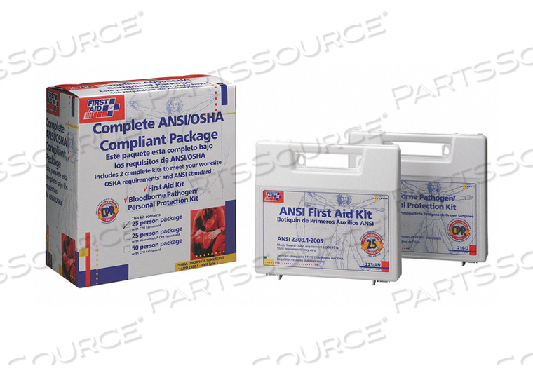 FIRST AID AND BBP KIT BULK 139PCS by First Aid Only