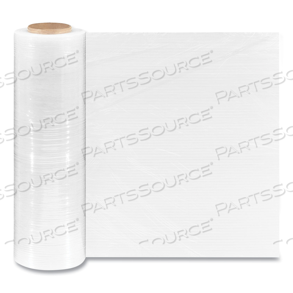 EXTENDED CORE BLOWN STRETCH WRAP, 18" X 1,500 FT, 79-GAUGE, CLEAR, 4/CARTON 