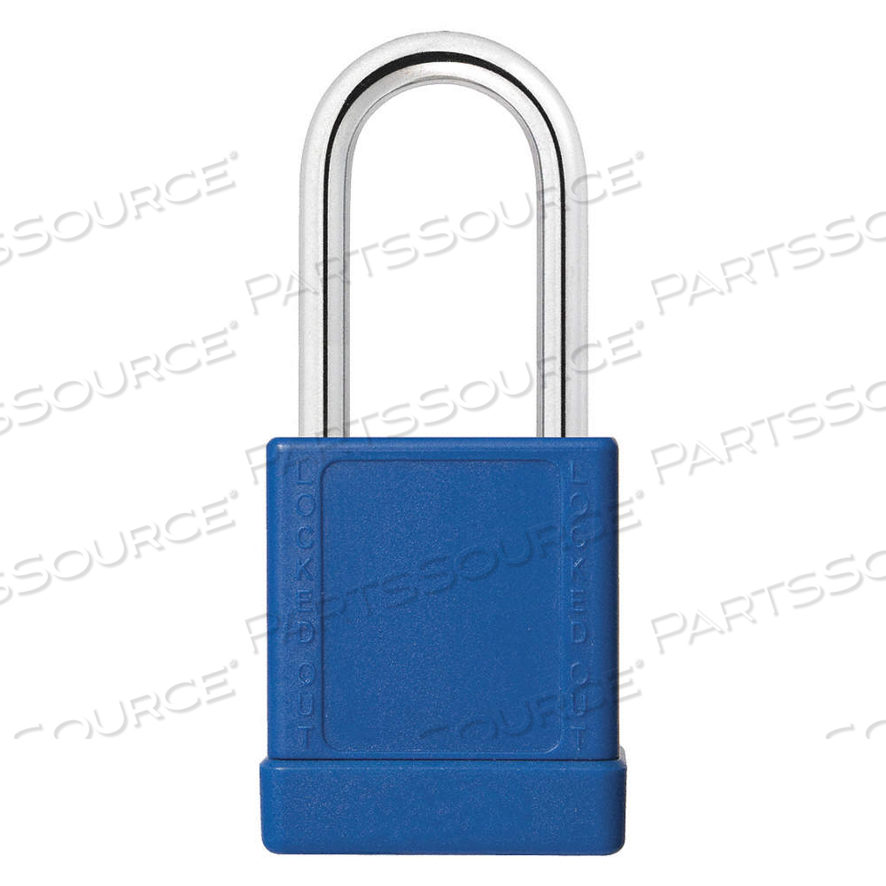 LOCKOUT PADLOCK, KEYED DIFFERENT, ALUMINUM, COMPACT BODY BODY SIZE, HARDENED STEEL by Approved Vendor