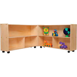 MOBILE FOLDING VERSATILE STORAGE, UNASSEMBLED, 93-1/2"W X 12"D X 28-3/4"H by Wood Designs MOBILE FOLDING VERSATILE STORAGE, UNASSEMBLED, 93-1/2"W X 12"D X 28-3/4"H by Wood Designs