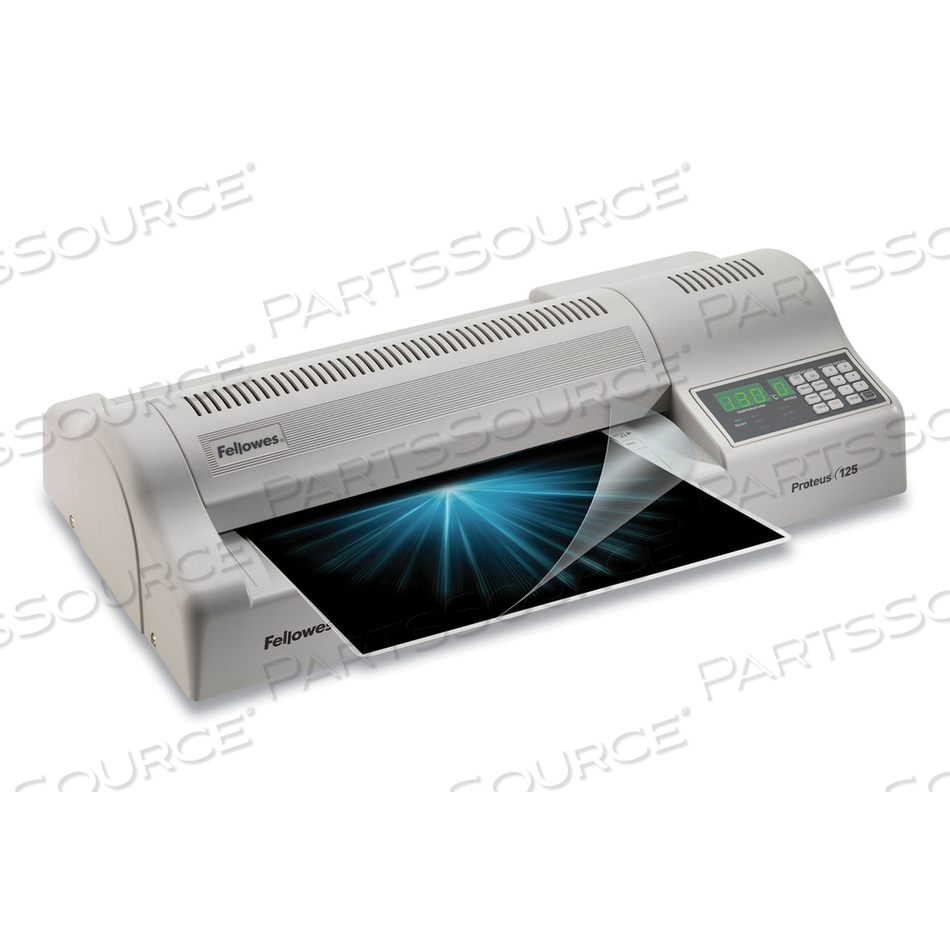 PROTEUS 125 LAMINATOR, SIX ROLLERS, 12" MAX DOCUMENT WIDTH, 10 MIL MAX DOCUMENT THICKNESS by Fellowes