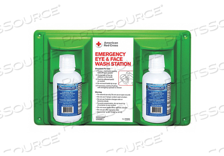EYE WASH STATION 2-16 OZ BOTTLES by First Aid Only