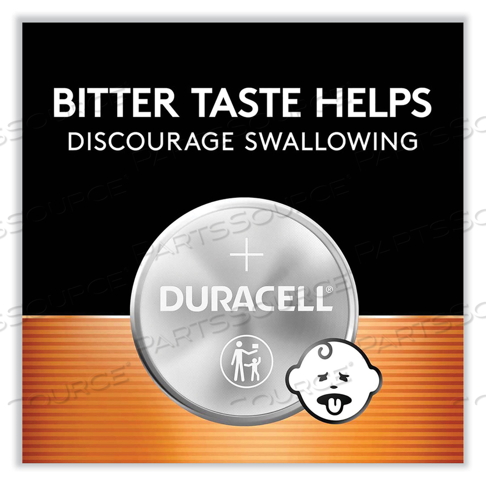 LITHIUM COIN BATTERIES WITH BITTERANT, 2025 by Duracell LITHIUM COIN BATTERIES WITH BITTERANT, 2025 by Duracell