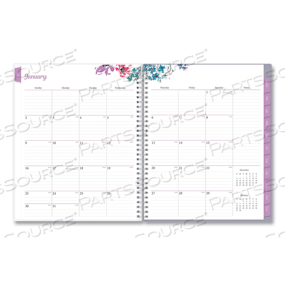 LAILA CREATE-YOUR-OWN COVER WEEKLY/MONTHLY PLANNER, WILDFLOWER ARTWORK, 11 X 8.5, PURPLE/BLUE/PINK, 12-MONTH (JAN-DEC): 2023 by Blue Sky LAILA CREATE-YOUR-OWN COVER WEEKLY/MONTHLY PLANNER, WILDFLOWER ARTWORK, 11 X 8.5, PURPLE/BLUE/PINK, 12-MONTH (JAN-DEC): 2023 by Blue Sky