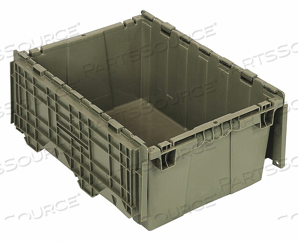 ATTACHED LID CONTAINER 1.27 CU FT GRAY by Quantum Storage Systems ATTACHED LID CONTAINER 1.27 CU FT GRAY by Quantum Storage Systems