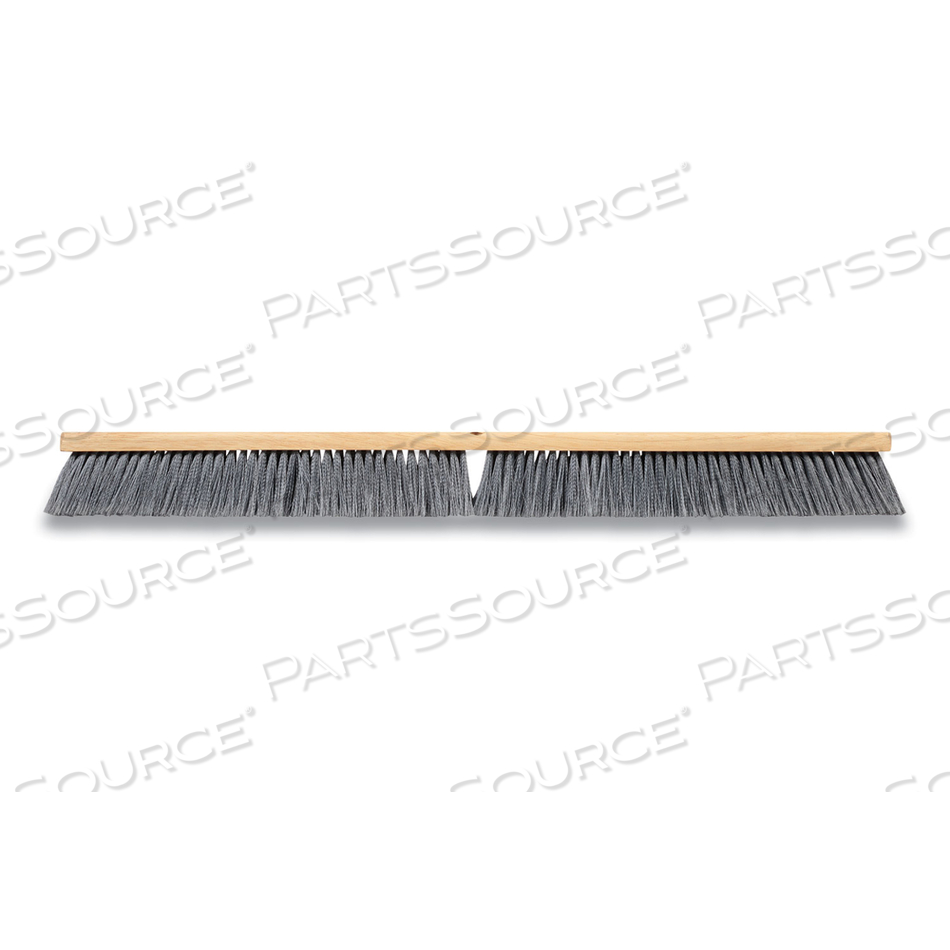 POLYPROPYLENE PUSH BROOM HEAD, GRAY BRISTLES, 36" BRUSH 