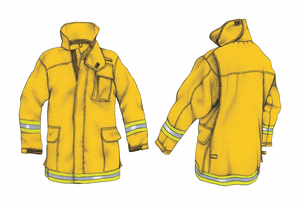 WILDLAND COAT NOMEX YELLOW M by Veridian Fire Protective Gear WILDLAND COAT NOMEX YELLOW M by Veridian Fire Protective Gear