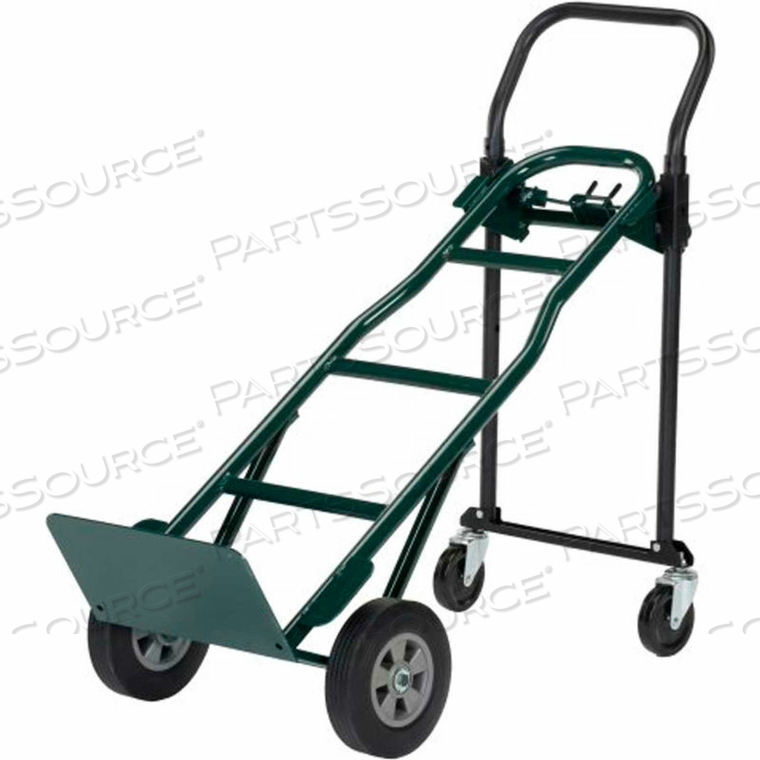 4-IN-1 CONVERTIBLE HAND TRUCK WITH SOLID RUBBER WHEELS - 700 LB. CAPACITY by Harper 4-IN-1 CONVERTIBLE HAND TRUCK WITH SOLID RUBBER WHEELS - 700 LB. CAPACITY by Harper