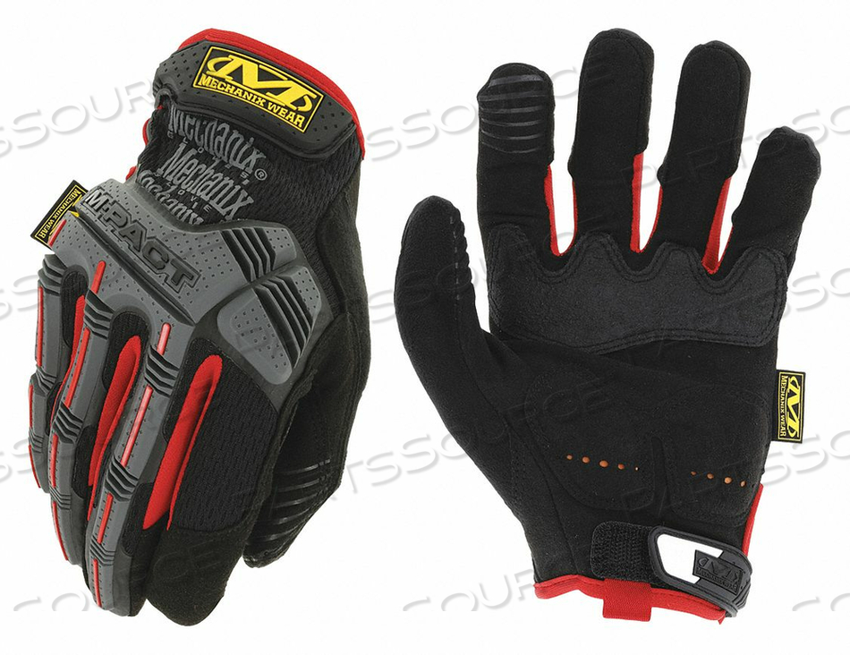 GLOVES BLACK/RED SIZE XL PR by Mechanix Wear GLOVES BLACK/RED SIZE XL PR by Mechanix Wear