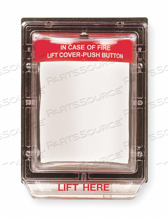 PULL STATION GUARD FLUSH 3-3/16IND by Safety Technology International PULL STATION GUARD FLUSH 3-3/16IND by Safety Technology International