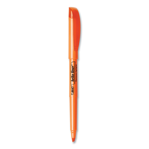 BRITE LINER HIGHLIGHTER, FLUORESCENT ORANGE INK, CHISEL TIP, ORANGE/BLACK BARREL by BIC BRITE LINER HIGHLIGHTER, FLUORESCENT ORANGE INK, CHISEL TIP, ORANGE/BLACK BARREL by BIC