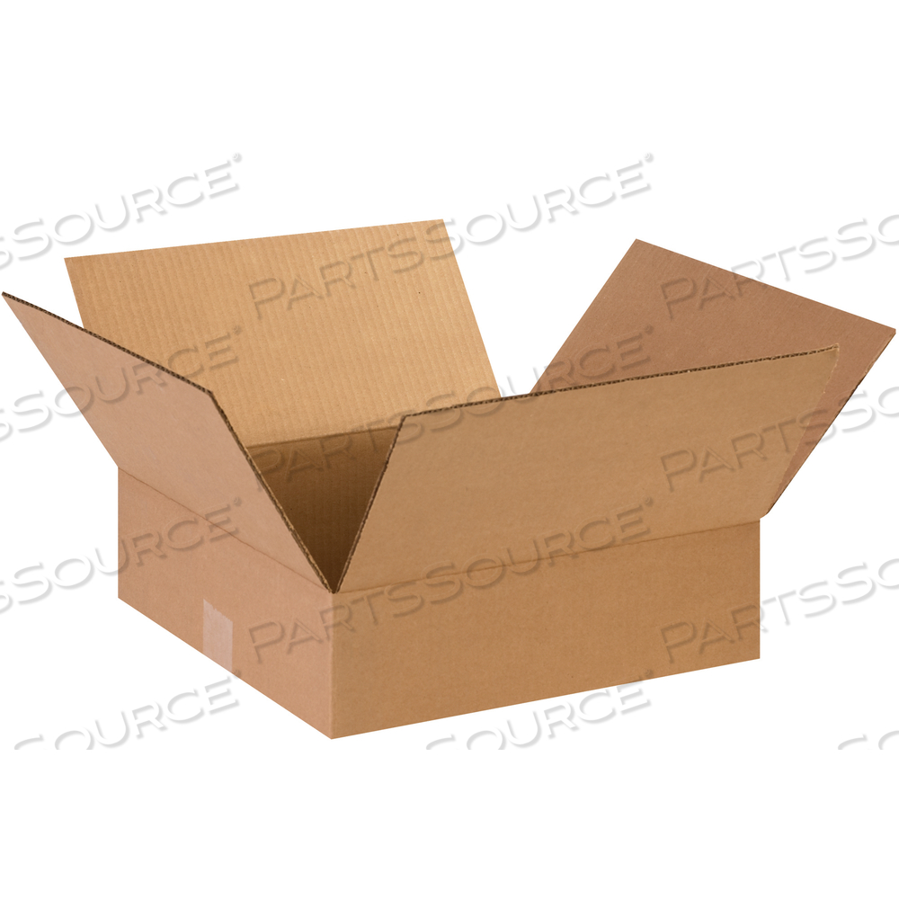 FLAT CORRUGATED BOXES, 14" X 14" X 3", KRAFT, 25/BUNDLE by BOX Partners (Box Acquisitions, LLC)